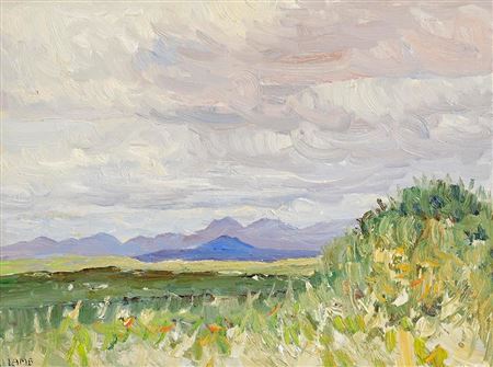 View of Ben Baun and the Twelve Bens, Connemara