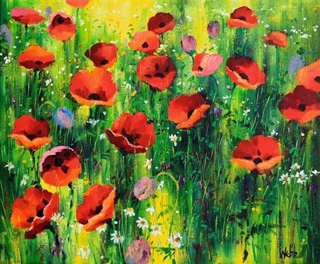 Poppies and Daisies I
