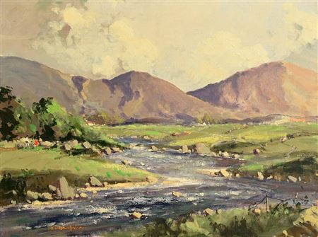 Owenmore River and Bens, Co. Galway