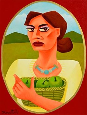 Girl with Apples