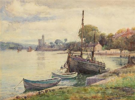 A Showery Day, Blackrock Castle, River Lee by Kate (Wise) Dobbin - Auction record, sale price, and art valuation. Compare with similar artists and explore comparable artworks.