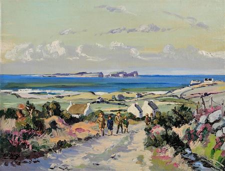 The Wee Scholars, Tory Island, Donegal by Anne Primrose Jury - Auction record, sale price, and art valuation. Compare with similar artists and explore comparable artworks.