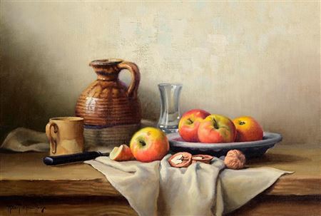 Still Life with Red Apples