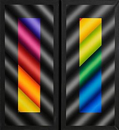 Translucent Study with Grey (1992) (Diptych)