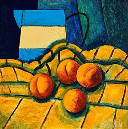 Still Life with Peaches