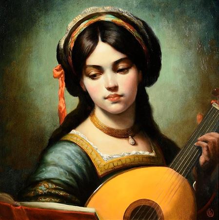 Girl with Mandolin