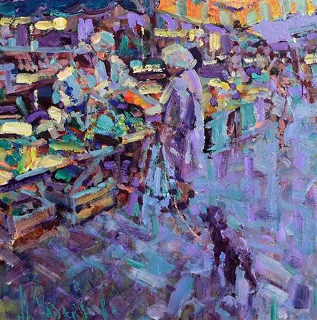Shopping at Dusk