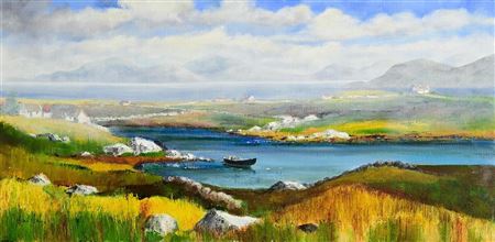 Looking Towards Maamturk Mountains, Co. Mayo