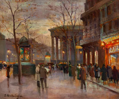 Boulevard des Capucines and the church of La Madeleine in 1927