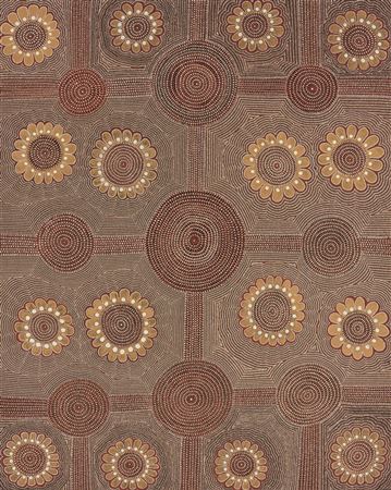 Sample artwork by Johnny Kngwarreye (20th Century), known for aboriginal art - View similar artists and auction records