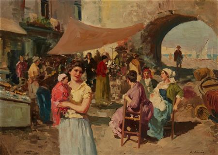 Citizens In A Market Square