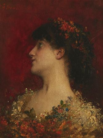 Portrait Of A Woman In Profile