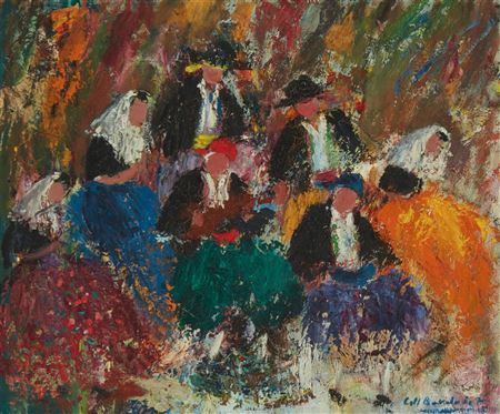 Spanish Folk Musicians And Dancers