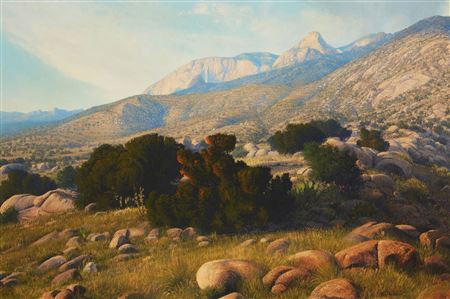 "Summer Afternoon at the Sandia Mountains, New Mexico"