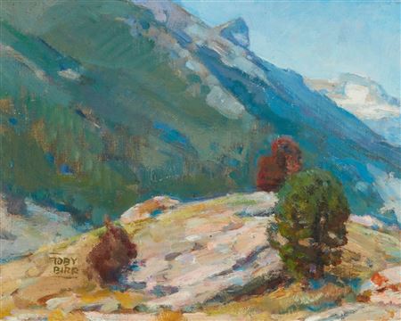 Mountain Scene by Toby Birr - Auction record, sale price, and art valuation. Compare with similar artists and explore comparable artworks.