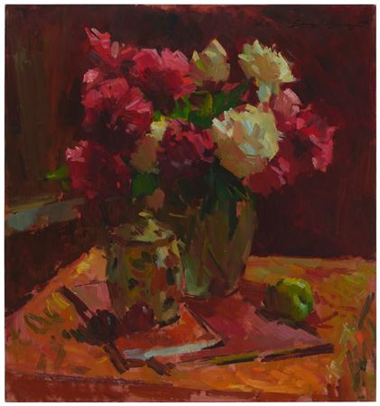 Flower vase still life