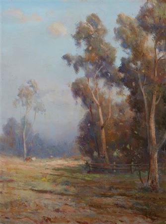 "Landscape with Eucalyptus Tree"