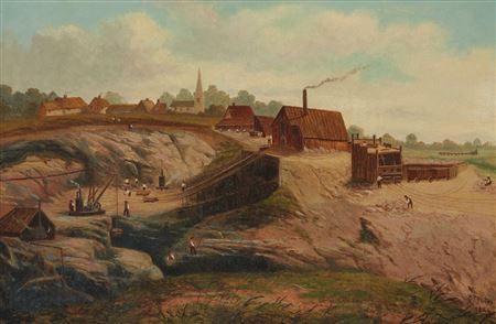 Mining scene, 1884