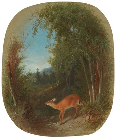 "Deer in a Landscape"