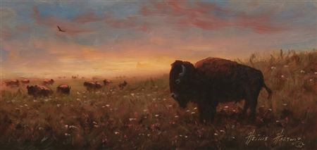 "Buffalo at Sundown"