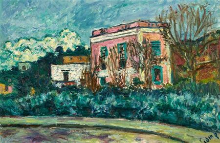 Pink villa on Ischia