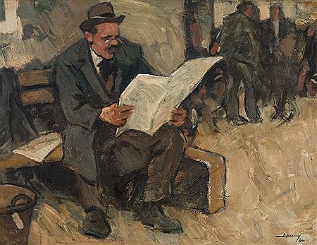 Newspaper reader