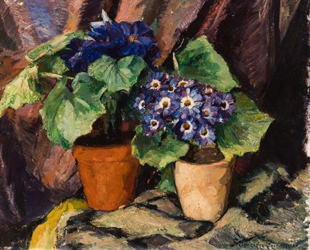 Stilleben mit Topfpflanzen by Leo Schneider-Seenuss - Auction record, sale price, and art valuation. Compare with similar artists and explore comparable artworks.