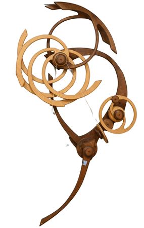 Wood wall sculpture