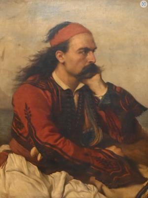 Orientalist Portrait of a Greek Soldier, circa 1860 by Cesare Felix Georges Dell'acqua - Auction record, sale price, and art valuation. Compare with similar artists and explore comparable artworks.