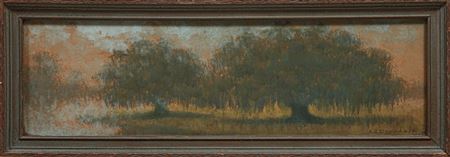 "Louisiana Bayou with Live Oaks"
