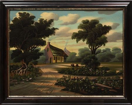 "Cottages in a Landscape"