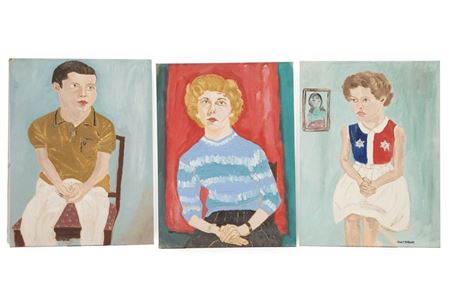 "Mrs. Geraldine Peters", 1962, "Tom Frithsen, Age 17", 1965 and "Kathy Krenn, Age 11", 1967, (3)