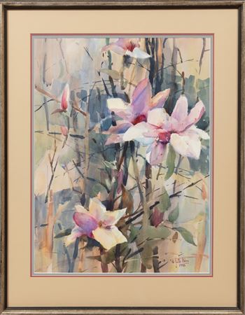 "Japanese Magnolias in Full"