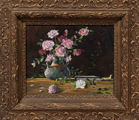 "Still Life of Flowers and Bugs"