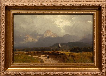 "Landscape with Figure along a Path"