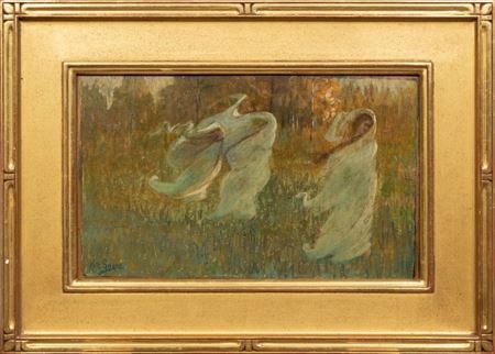 "Women in Flowing White Cloaks"