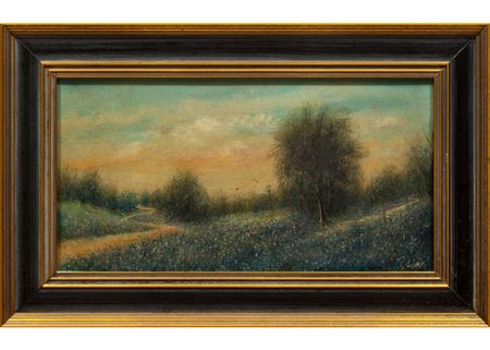 "Flower Field at Sunset"