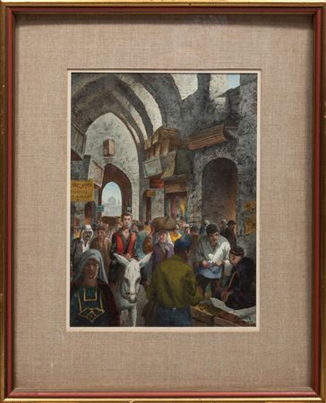 "The White Donkey, Jerusalem"