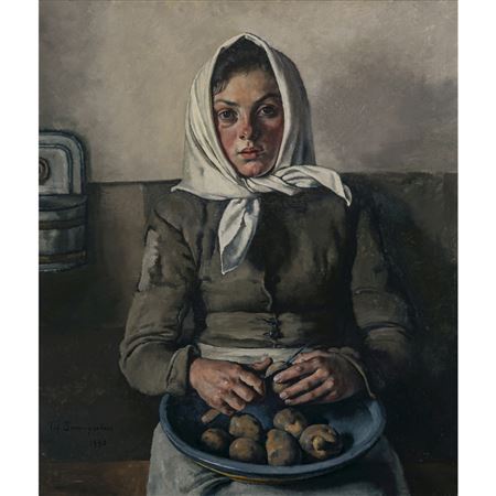 The potato peeler. by Thomas Baumgartner - Auction record, sale price, and art valuation. Compare with similar artists and explore comparable artworks.