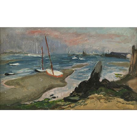 Evening atmosphere with sailing boats