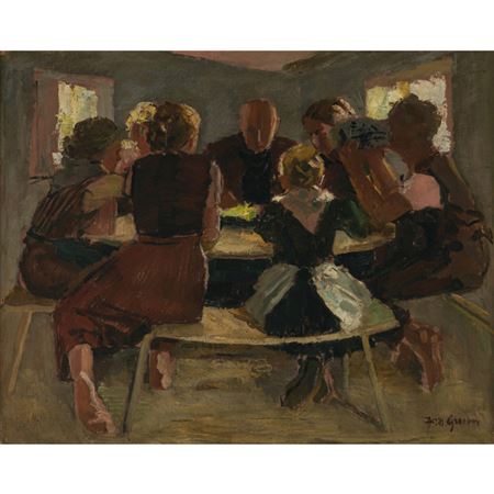 At a break for a snack