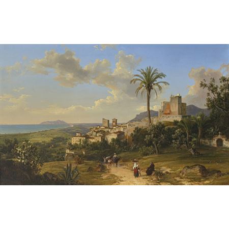 Terracina - View along the coast to Monte Circeo