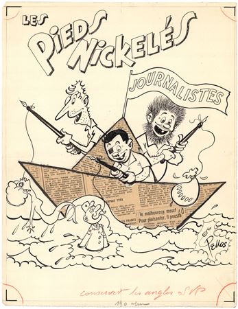 The Pieds Nickelés journalists