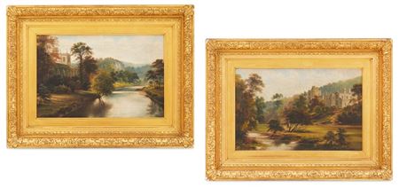 "Landscape With View Of A Castle" And "Landscape With View Of A Cathedral" (2)