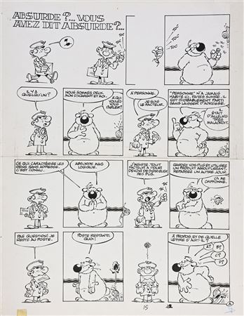 Cubitus, "Absurde, vous avez dit absurde?" by DUPA - Auction record, sale price, and art valuation. Compare with similar artists and explore comparable artworks.