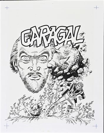 Luc Orient, T.16, Caragal, original cover illustration.