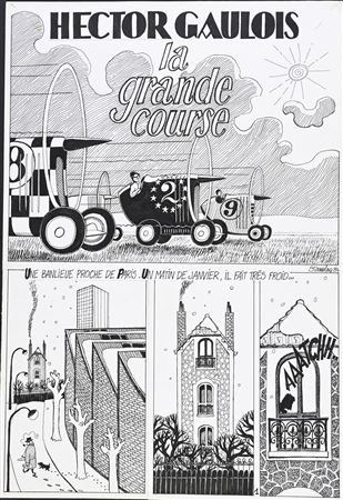 La grande Course (Hector Gaulois), plate 1.