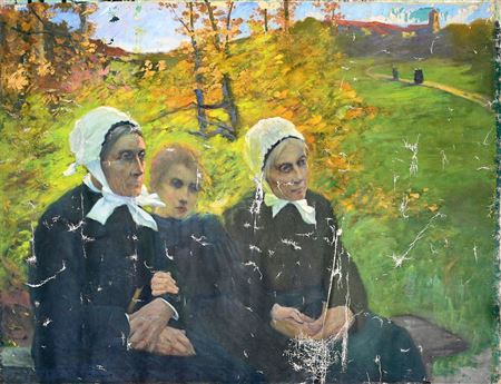 Bretons in a field