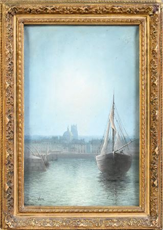 Foggy Zenith in a Brittany harbor