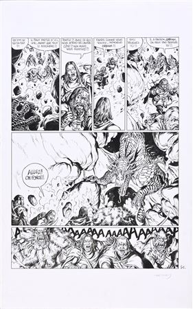 Sample artwork by Jerome Lereculey (Born 1970), known for comic illustration - View similar artists and auction records